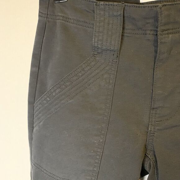 Frame Size 23 Moto Zip Crop Pants Washed Black - Picture 8 of 11